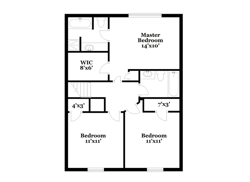 2,100/Mo, 4537 Baker Grove Rd NW Acworth, GA 30101 Floor Plan View 2