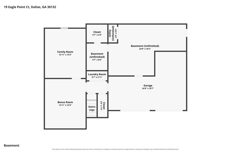 1,710/Mo, 19 Eagle Point Ct Dallas, GA 30132 Floor Plan View