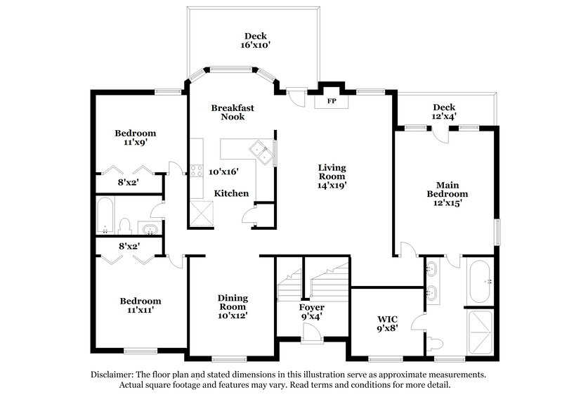 1,830/Mo, 28 Tanglewood Dr Hiram, GA 30141 Floor Plan View 2
