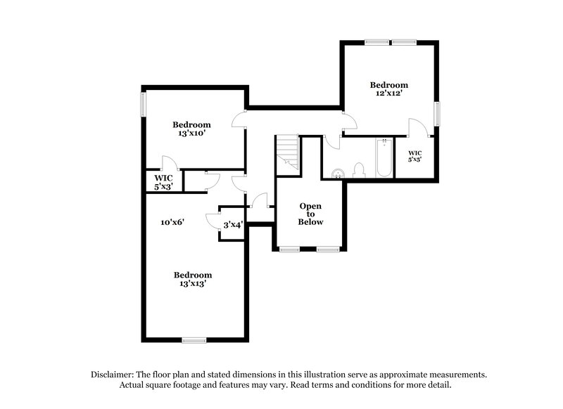 2,155/Mo, 5545 Wheatfield Ln Powder Springs, GA 30127 Floor Plan View 2