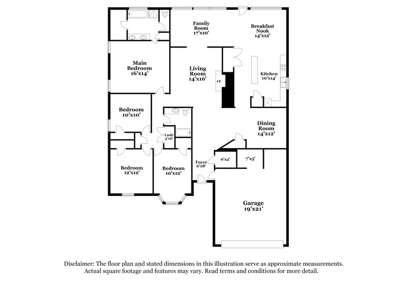 2,180/Mo, 320 Ballyshannon Dr Dacula, GA 30019 Floor Plan View