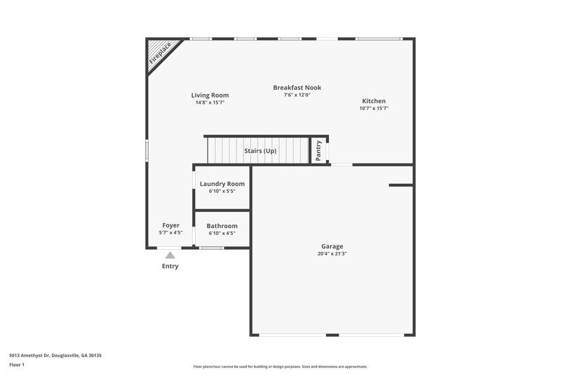 2,145/Mo, 5013 Amethyst Dr Douglasville, GA 30135 Floorplan View