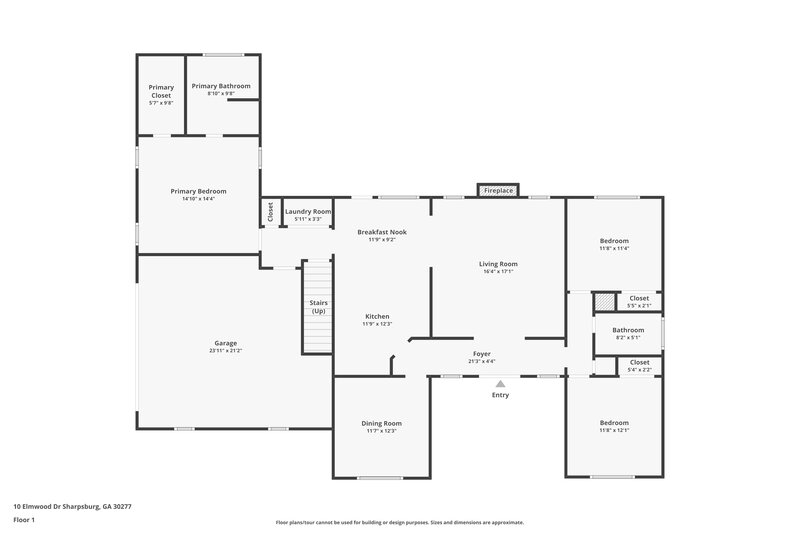 2,205/Mo, 10 Elmwood Dr Sharpsburg, GA 30277 Floor Plan View
