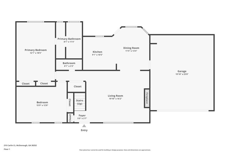 2,670/Mo, 215 Carlin Ct McDonough, GA 30252 Floor Plan View