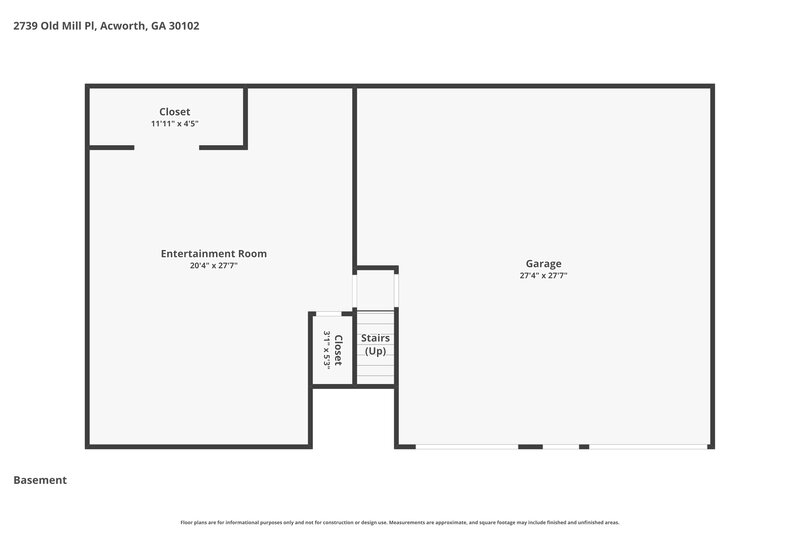 2,255/Mo, 2739 Old Mill Pl Acworth, GA 30102 Floor Plan View 2
