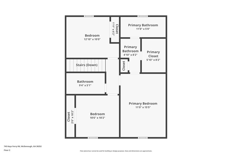 1,830/Mo, 745 Keys Ferry Rd McDonough, GA 30252 Floor Plan View 2