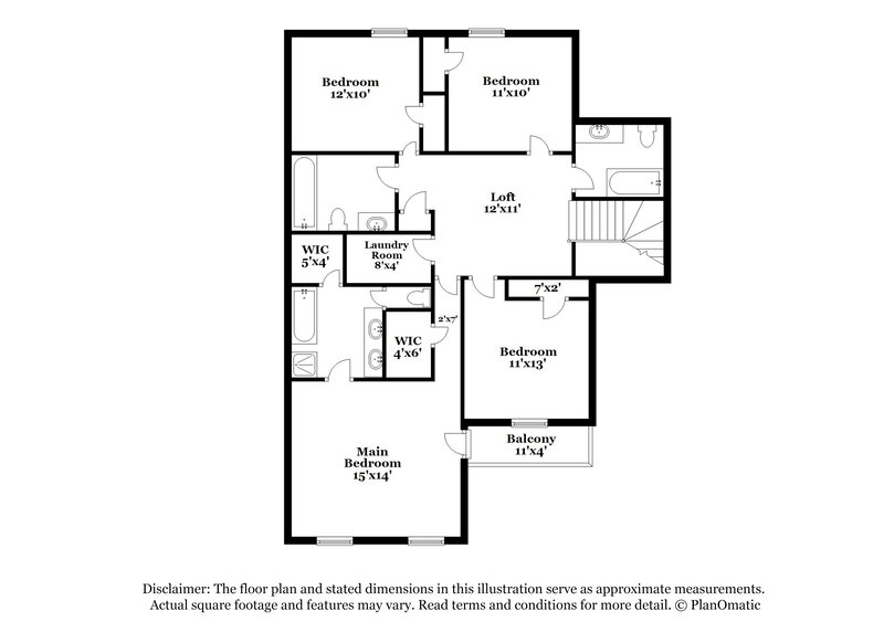 2,545/Mo, 5345 Cactus Cove Ln Buford, GA 30519 Floor Plan View 2