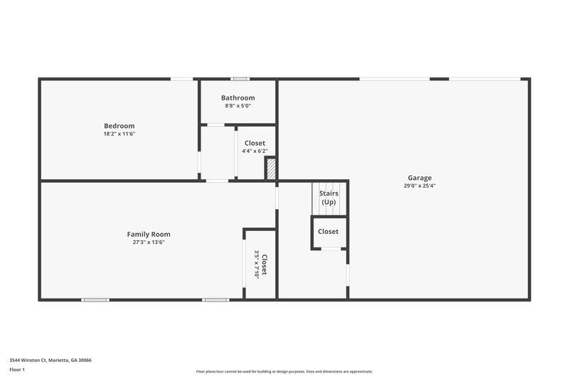 2,560/Mo, 3544 Winston Ct Marietta, GA 30066 Floor Plan View