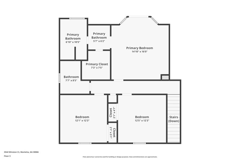 2,560/Mo, 3544 Winston Ct Marietta, GA 30066 Floor Plan View 2