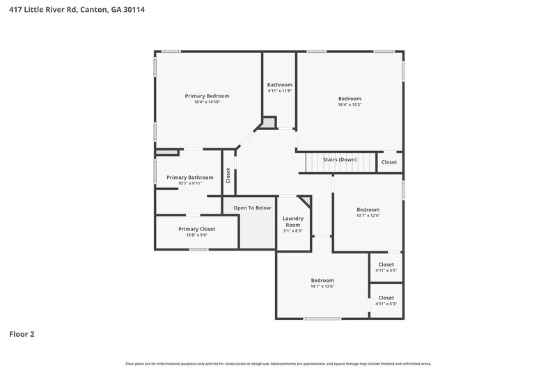 2,235/Mo, 417 Little River Rd Canton, GA 30114 Floor Plan View 2