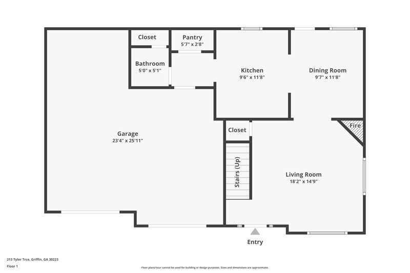 1,815/Mo, 213 Tyler Trce Griffin, GA 30223 Floor Plan View