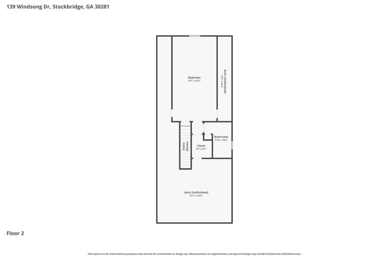 2,595/Mo, 139 Windsong Dr Stockbridge, GA 30281 Floorplan View 2