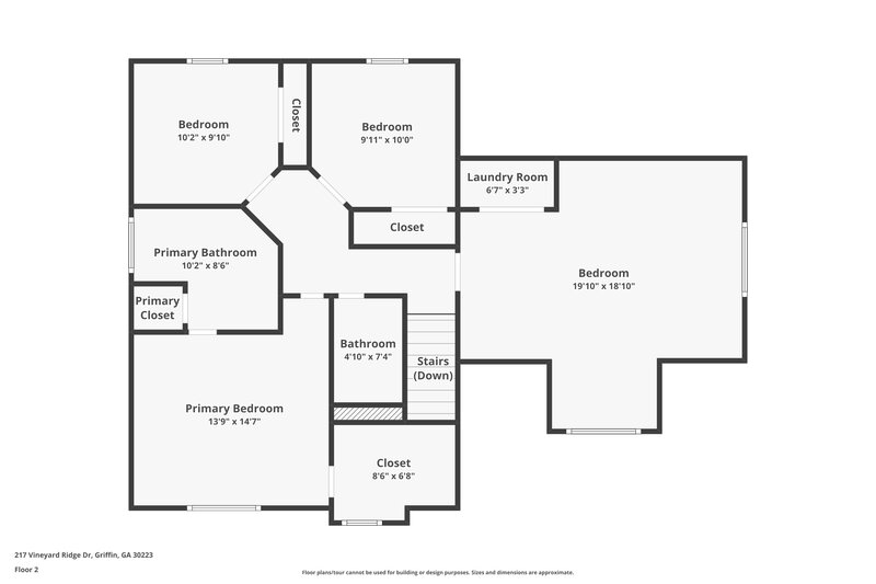 1,995/Mo, 217 Vineyard Ridge Dr Griffin, GA 30223 Floor Plan View 2