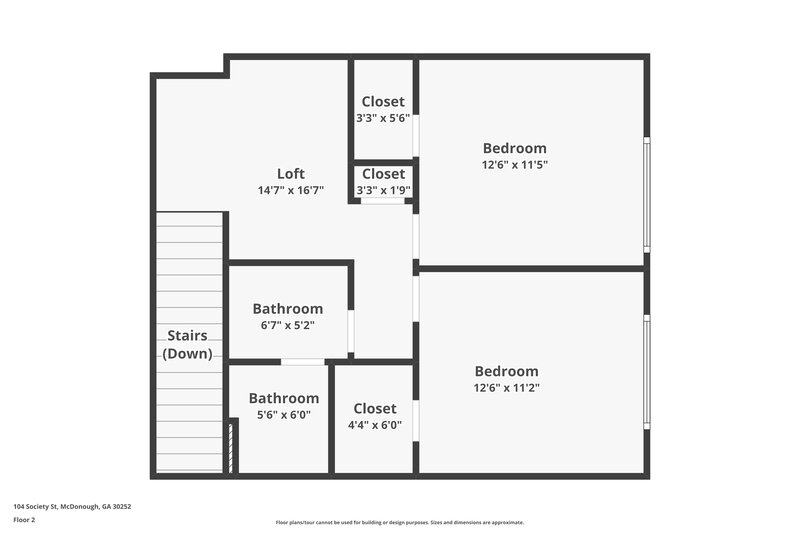 2,095/Mo, 104 Society St McDonough, GA 30252 Floor Plan View 2