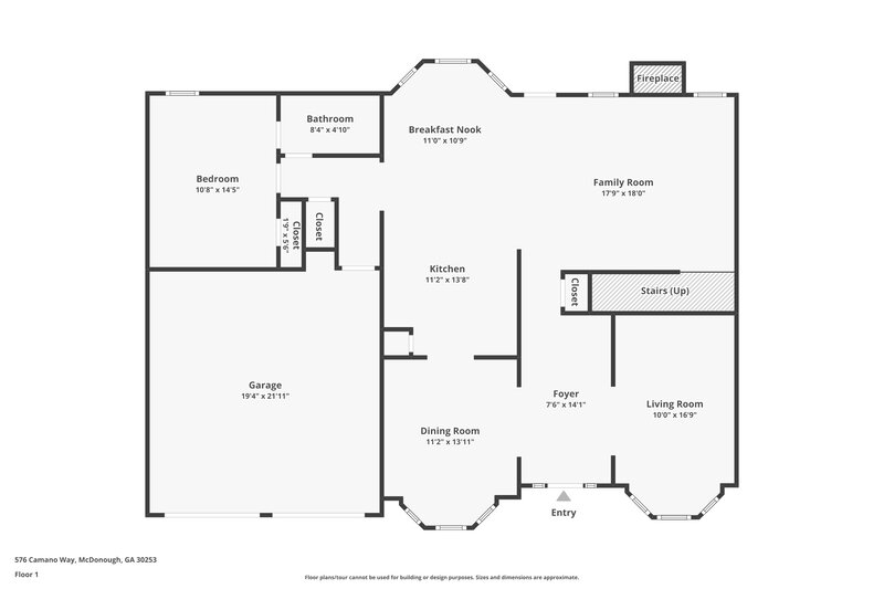 2,795/Mo, 576 Camano Way McDonough, GA 30253 Floor Plan View