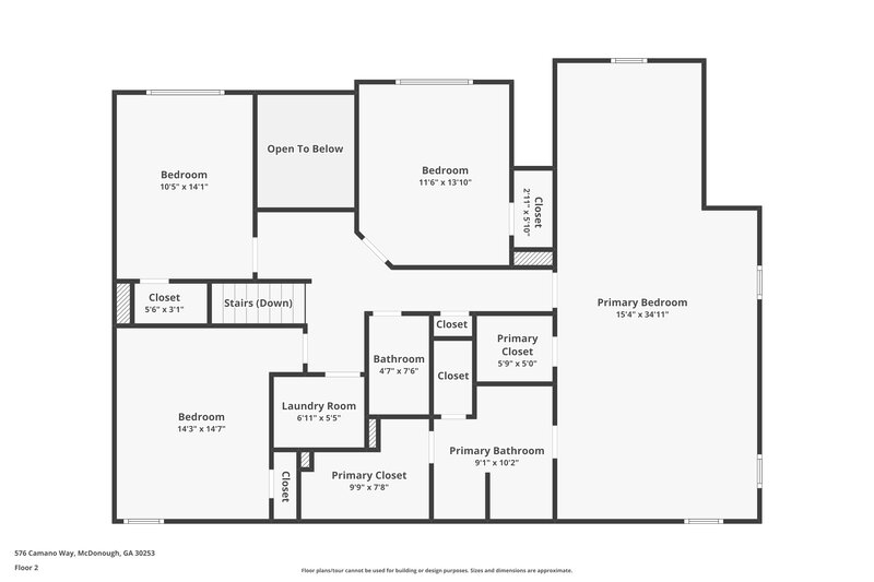 2,795/Mo, 576 Camano Way McDonough, GA 30253 Floor Plan View 2