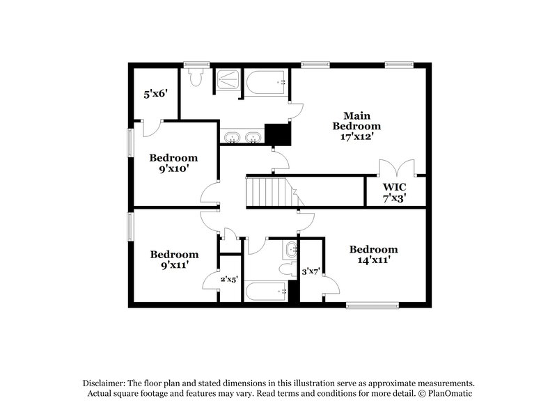 2,075/Mo, 5003 Amethyst Dr Douglasville, GA 30135 Floor Plan View 2