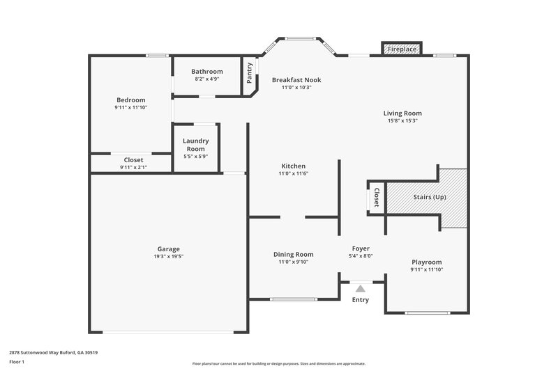 0/Mo, 2878 Suttonwood Way Buford, GA 30519 Floor Plan View