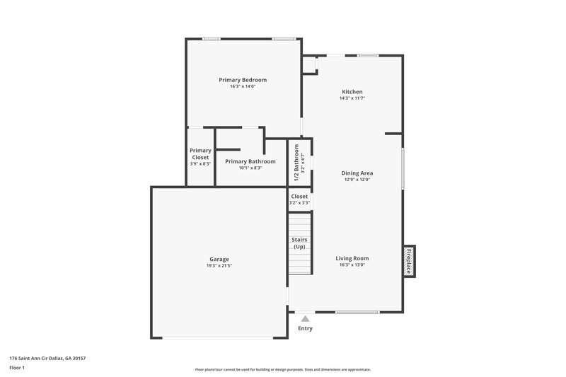 1,855/Mo, 176 St Ann Cir Dallas, GA 30157 Floor Plan View 2
