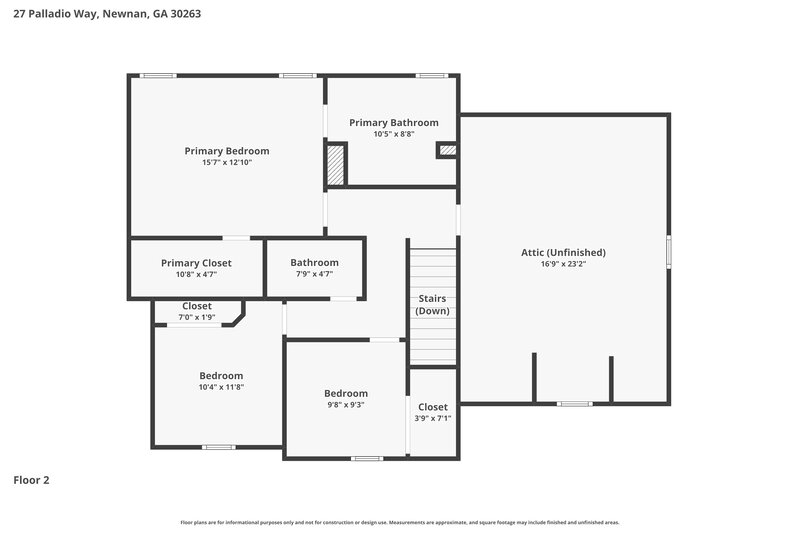 1,855/Mo, 27 Palladio Way Newnan, GA 30263 Floor Plan View 2
