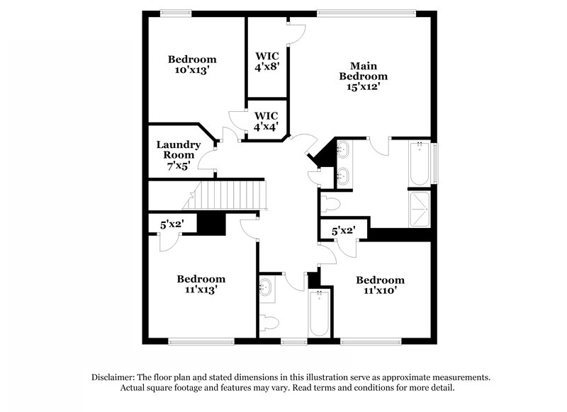 2,195/Mo, 123 Oleander Way Canton, GA 30114 Floor Plan View