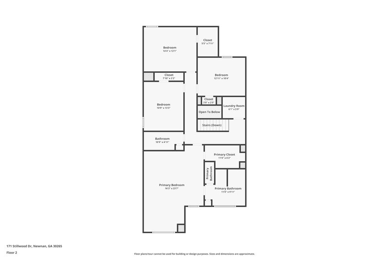 2,195/Mo, 171 Stillwood Dr Newnan, GA 30265 Floor Plan View 2