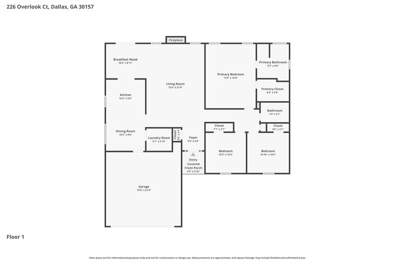0/Mo, 226 Overlook Ct Dallas, GA 30157 Floor Plan View