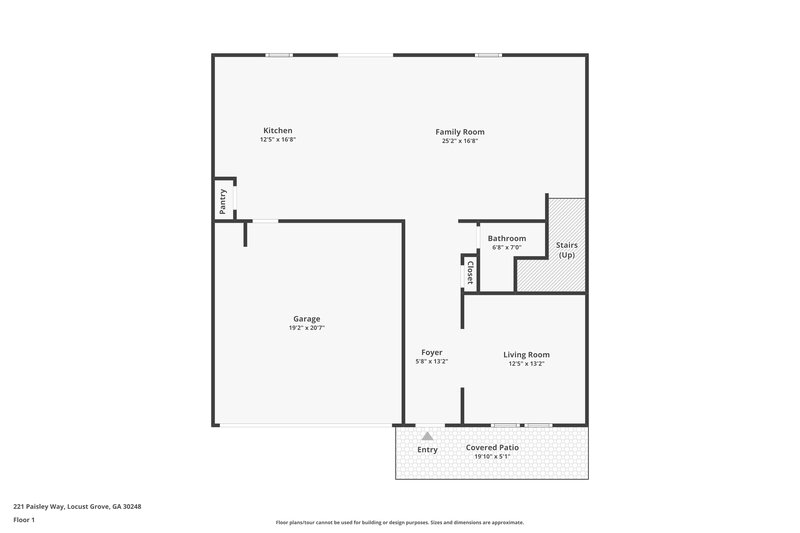 2,330/Mo, 221 Paisley Way Locust Grove, GA 30248 Floor Plan View