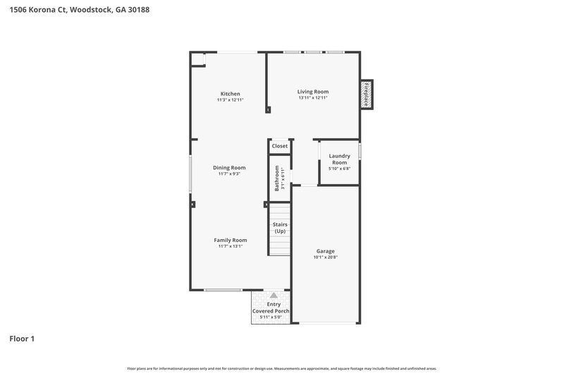 2,325/Mo, 1506 Korona Ct Woodstock, GA 30188 Floorplan View