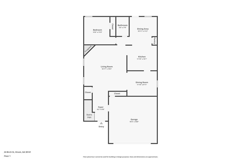 2,180/Mo, 24 Birch St Hiram, GA 30141 Floor Plan View