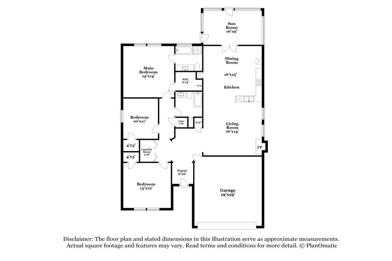 1,935/Mo, 210 Winterbury Dr Canton, GA 30114 Floor Plan View