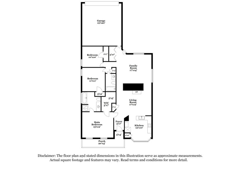 1,920/Mo, 608 Fairgreen Trl Stockbridge, GA 30281 Floor Plan View