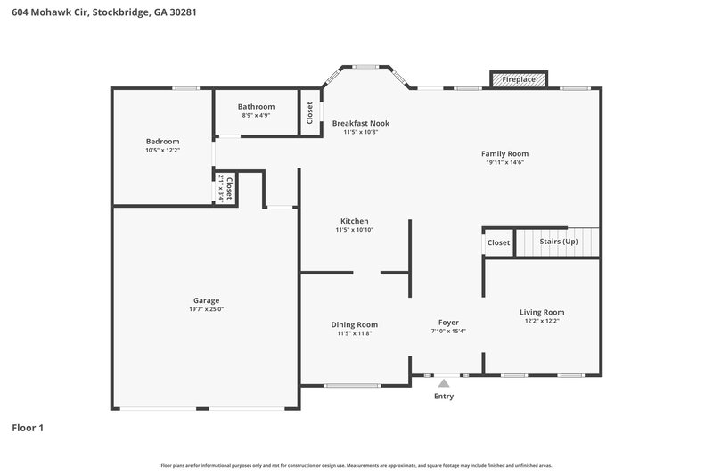 0/Mo, 604 Mohawk Cir Stockbridge, GA 30281 Floor Plan View 2