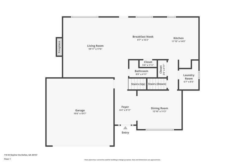 2,095/Mo, 110 West Skyline Vw Dallas, GA 30157 Floor Plan View 2