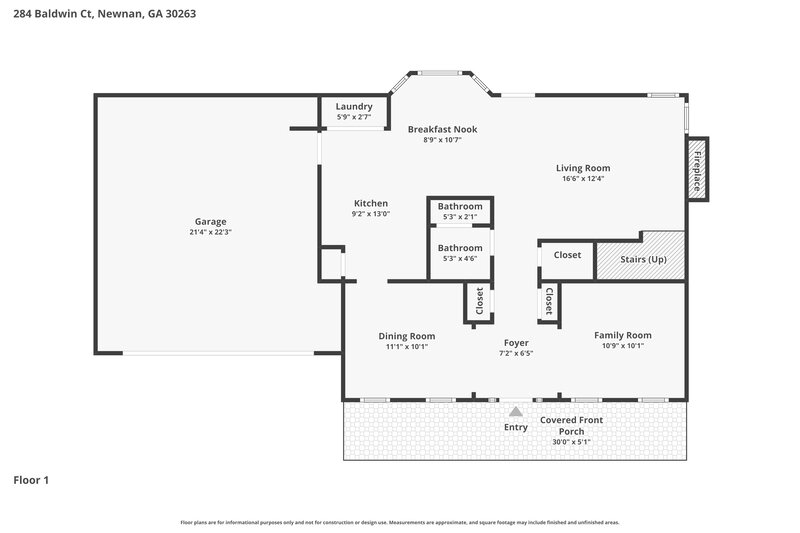 2,335/Mo, 284 Baldwin Ct Newnan, GA 30263 Floor Plan View