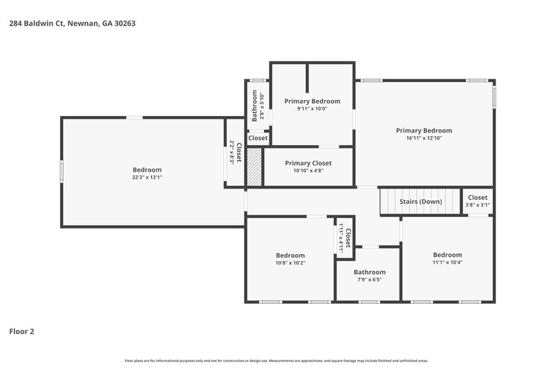 2,335/Mo, 284 Baldwin Ct Newnan, GA 30263 Floor Plan View 2