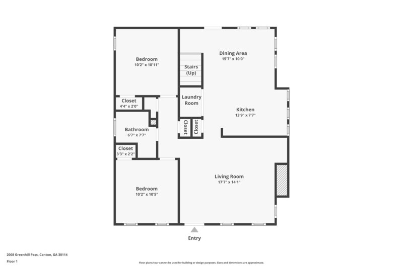 1,815/Mo, 2008 Greenhill Pass Canton, GA 30114 Floorplan View