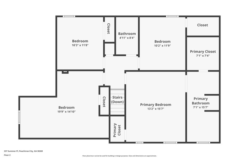 2,030/Mo, 337 Summer Pl Peachtree City, GA 30269 Floor Plan View 2