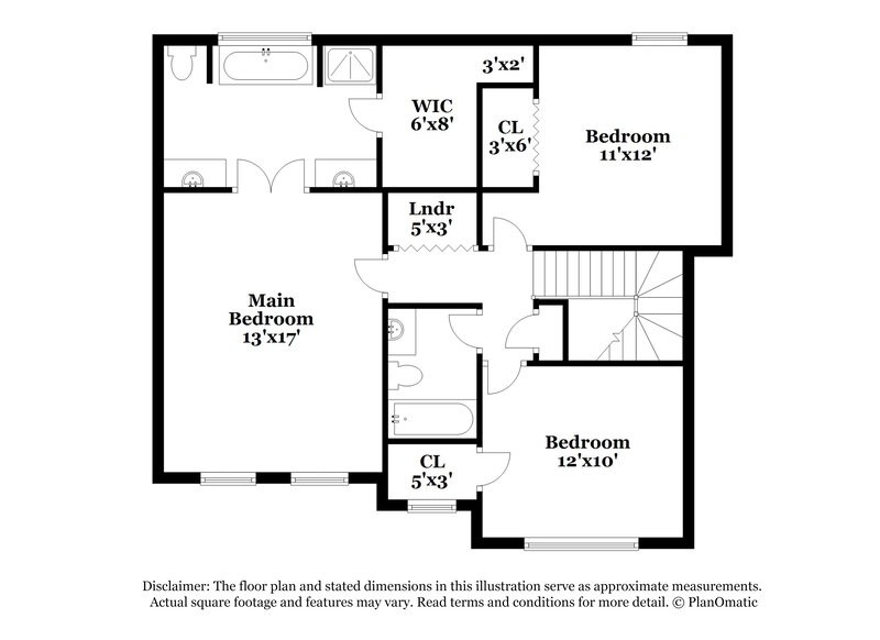 1,965/Mo, 107 Chamberlyn Ln Hiram, GA 30141 Floorplan View 2