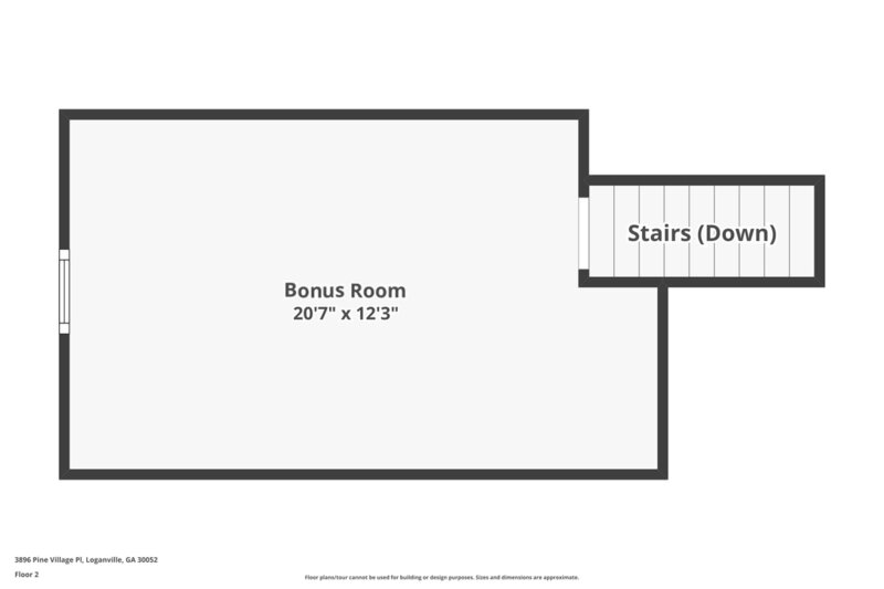 2,105/Mo, 3896 Pine Village Pl Loganville, GA 30052 Floorplan View 2