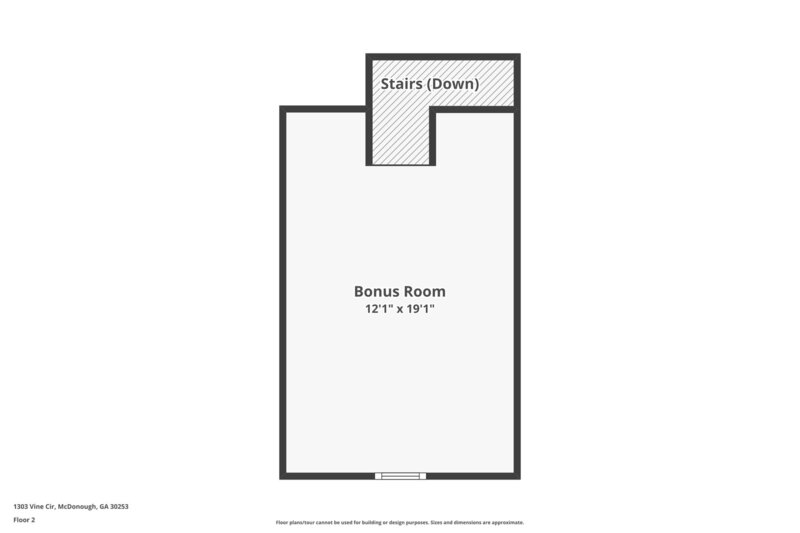 2,040/Mo, 1303 Vine Cir McDonough, GA 30253 Floorplan View 2
