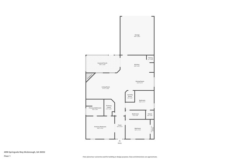 1,865/Mo, 4090 Springvale Way McDonough, GA 30252 Floor Plan View
