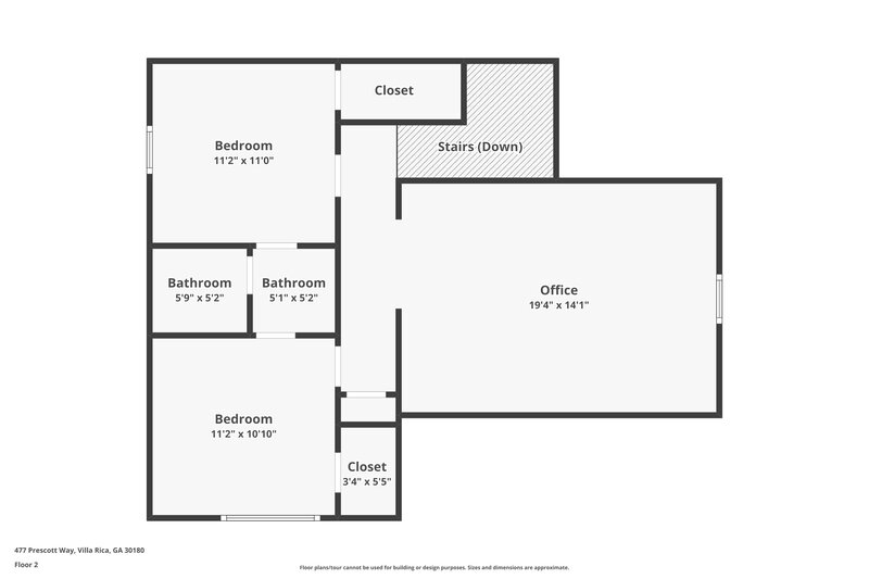 1,890/Mo, 477 Prescott Way Villa Rica, GA 30180 Floor Plan View 2