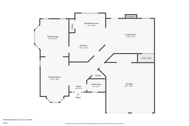 2,735/Mo, 4405 Walforde Blvd Acworth, GA 30101 Floor Plan View