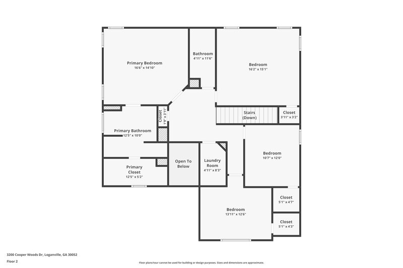 2,060/Mo, 3200 Cooper Woods Dr Loganville, GA 30052 Floor Plan View 2