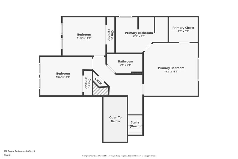 2,155/Mo, 110 Cessna Dr Canton, GA 30114 Floor Plan View