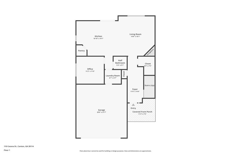 2,155/Mo, 110 Cessna Dr Canton, GA 30114 Floor Plan View 2