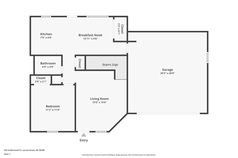 1,815/Mo, 423 Underwood Ct Locust Grove, GA 30248 Floorplan View