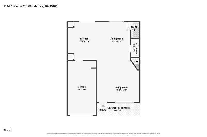 2,210/Mo, 1114 Dunedin Trl Woodstock, GA 30188 Floor Plan View