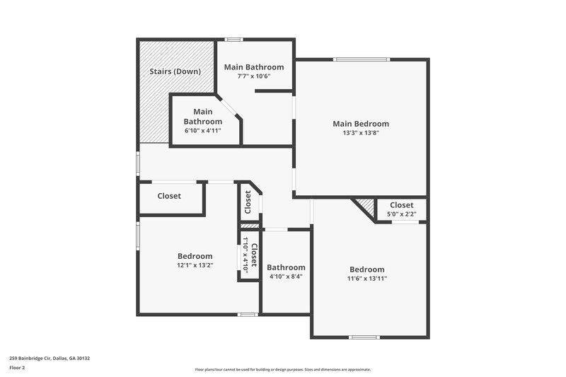 1,725/Mo, 259 Bainbridge Cir Dallas, GA 30132 Floor Plan View 2